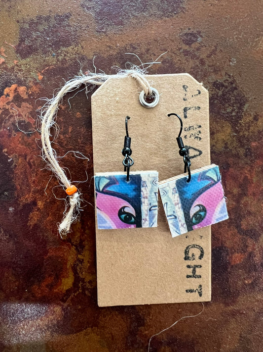 Graffiti Eye Earrings