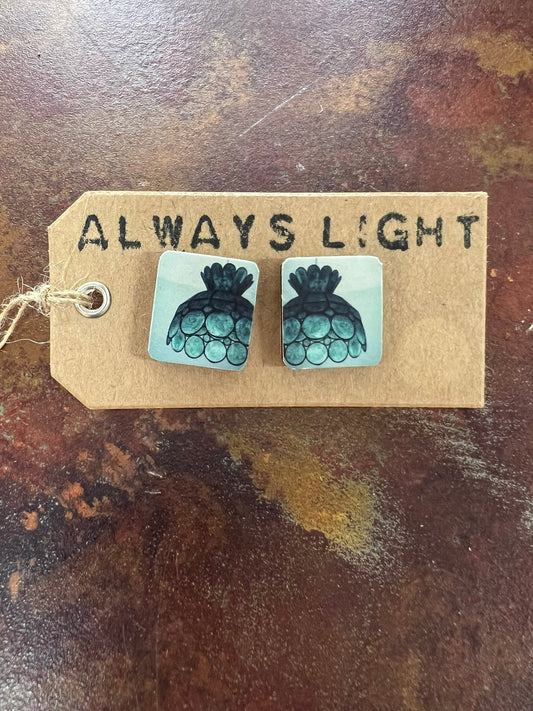 Green Lightshade Earrings