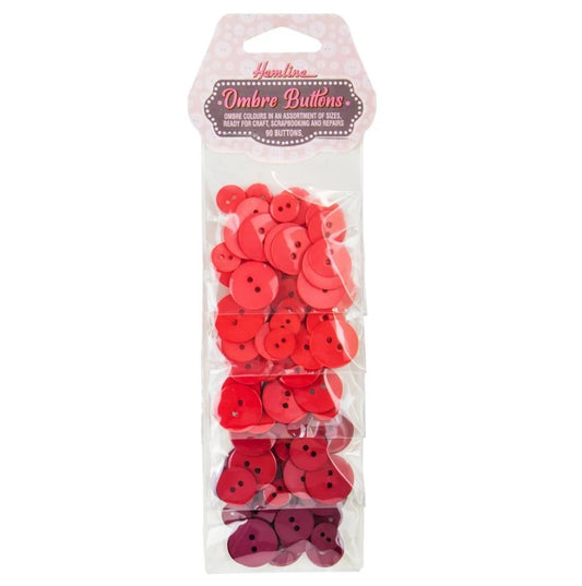 Hemline Buttons Assorted - Ombre Pack