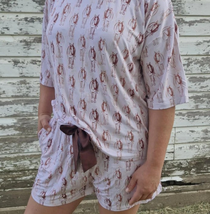 Lazee Luxe Top - Horsing Around