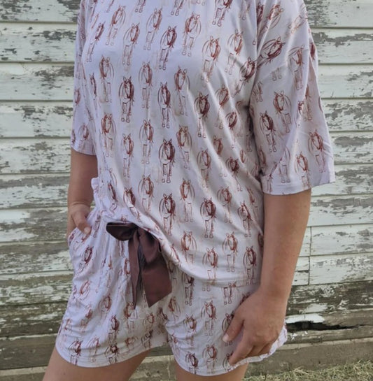 Lazee Luxe Top - Horsing Around