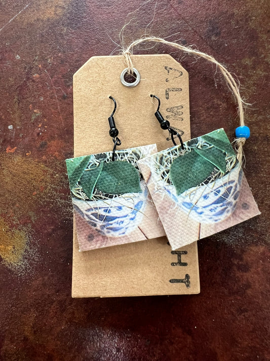 Bird Pot Earrings (3x3cm)
