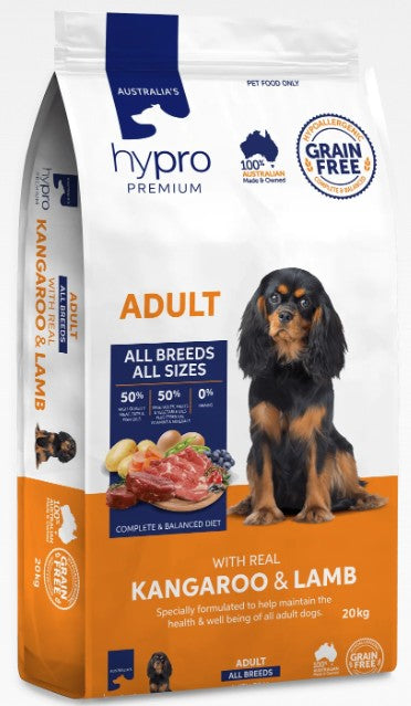 Hypro Premium Grain Free Adult Kangaroo & Lamb 20kg