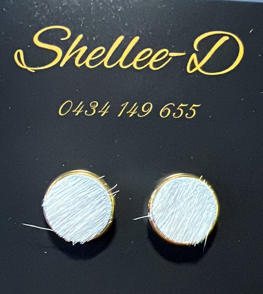 Earrings by Shellee-D - White Hide