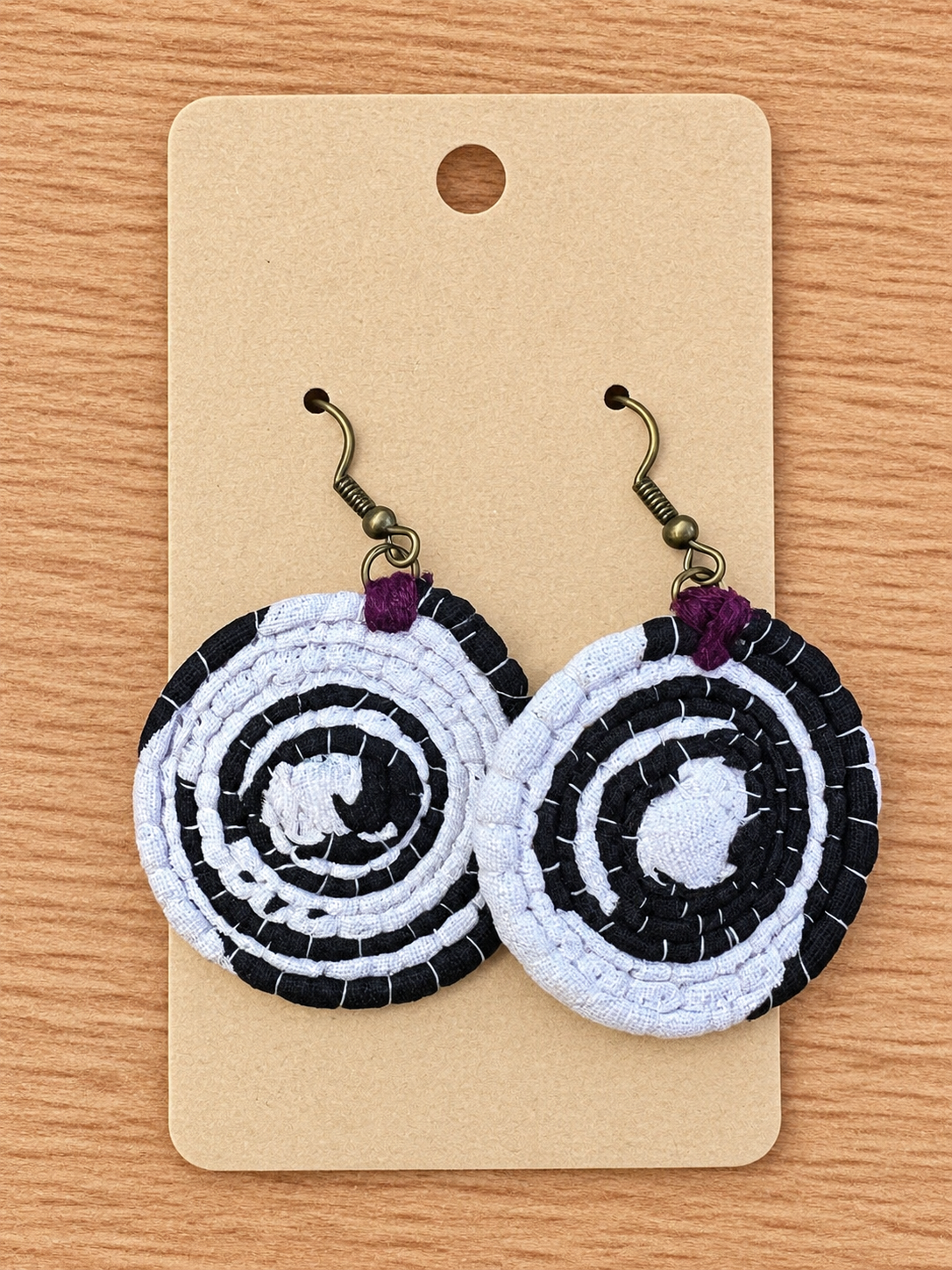 Fabric Coil Earring - Large