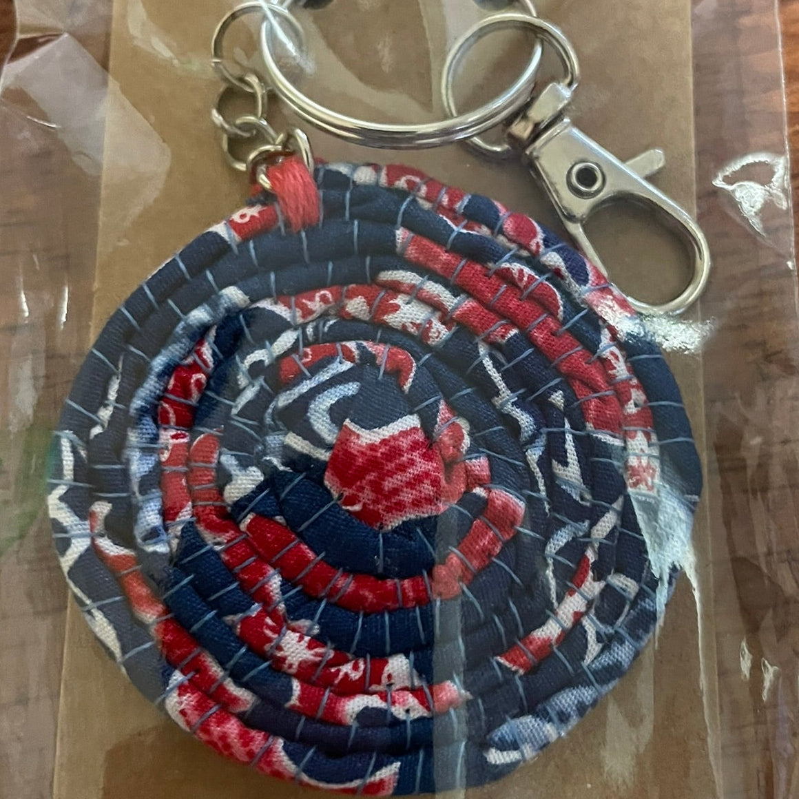 Fabric Coil Keyring - Large