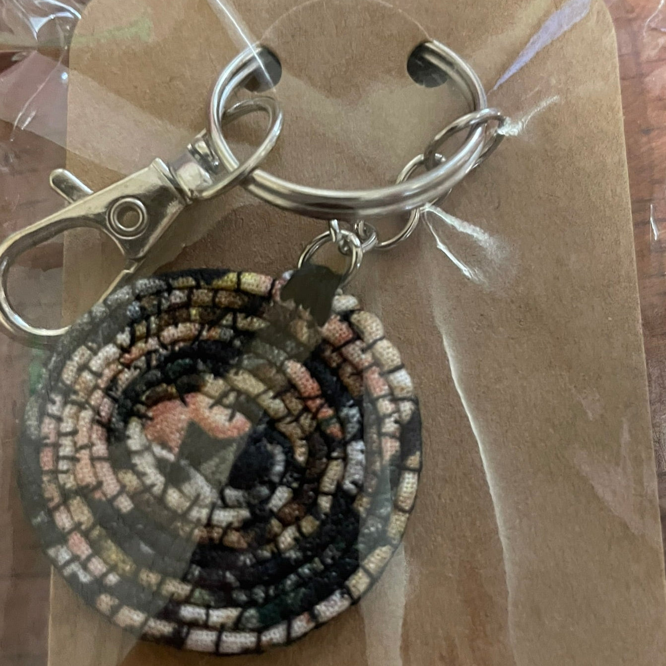 Fabric Coil Keyring - Medium