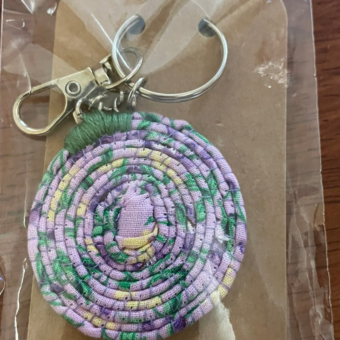 Fabric Coil Keyring - Large