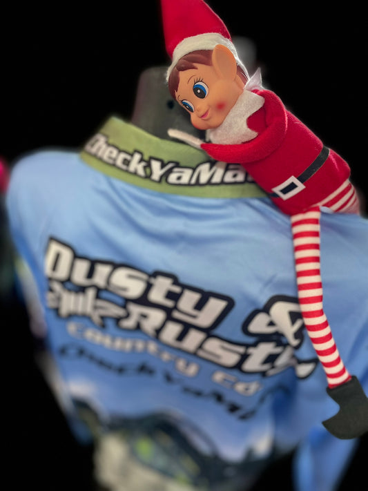 Barbed Wire Tree Fishing Shirt - Blue - Kids