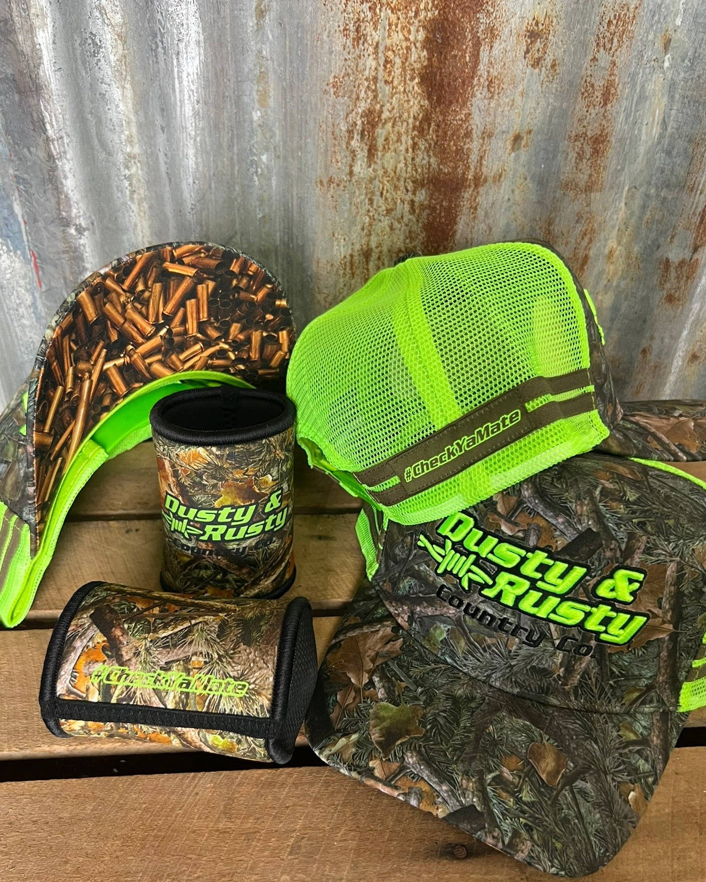 Aim Straight Revival Trucker Cap - Lime Green