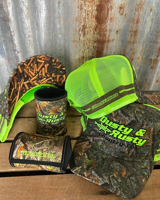Aim Straight Revival Trucker Cap - Lime Green