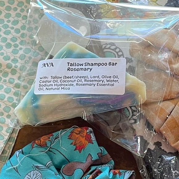 Tallow Shampoo Bar - Rosemary - Aromatic Vibrations Apothecary