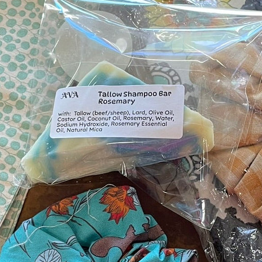Tallow Shampoo Bar - Rosemary - Aromatic Vibrations Apothecary