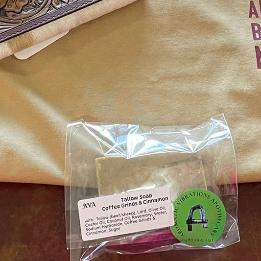 Tallow Soap - Coffee & Cinnamon - Aromatic Vibrations Apothecary