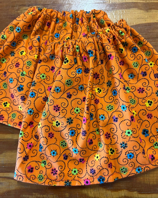 Lightweight Sock Savers - Bright Orange Floral