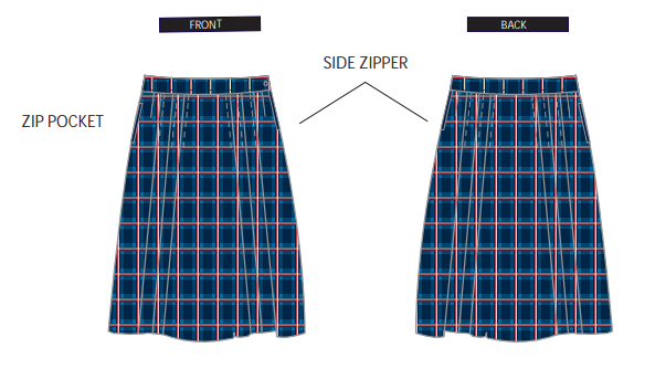 PRE-ORDER OSHS Formal Skirt - Ladies
