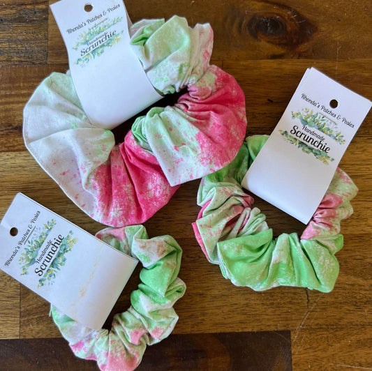 Scrunchie - Pastel Pinks & Greens
