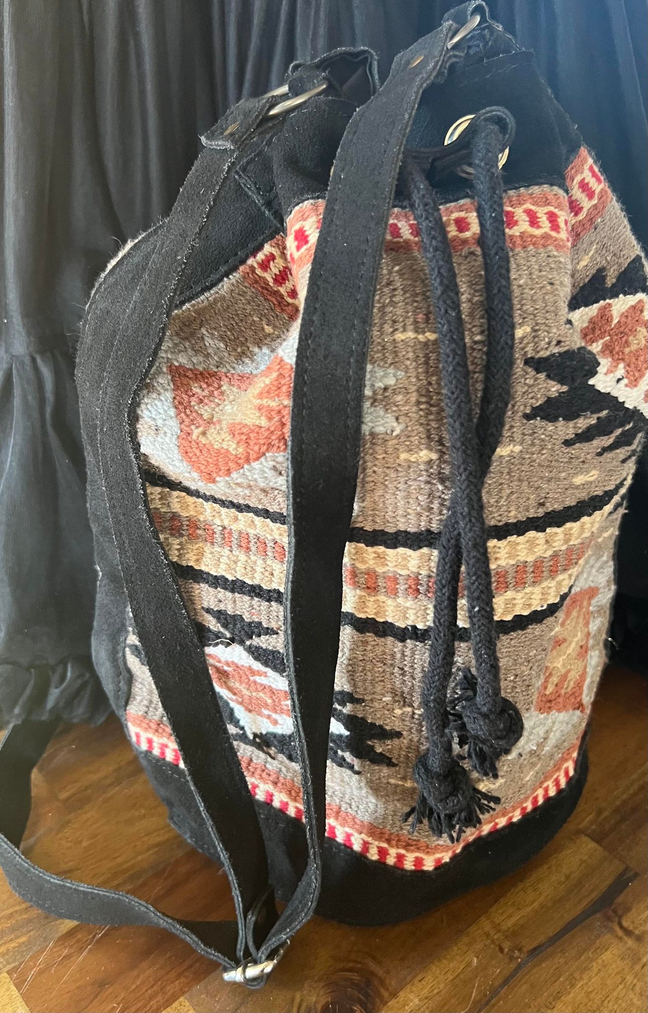 Saddle Cloth Drawstring Bag