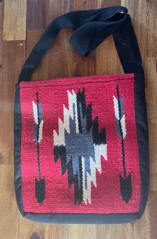 Saddle Cloth Shoulder Bag - Red