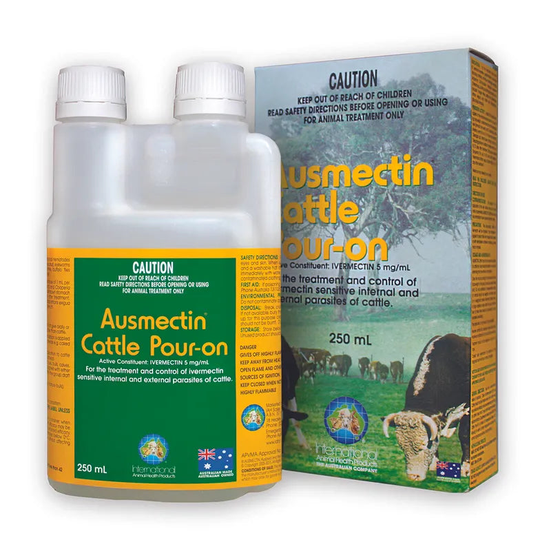 IAH Ausmectin Cattle Pour On 250ml
