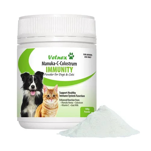 VETNEX MANUKA C COLOSTRUM IMMUNITY PWD FOR DOG & CAT 100G