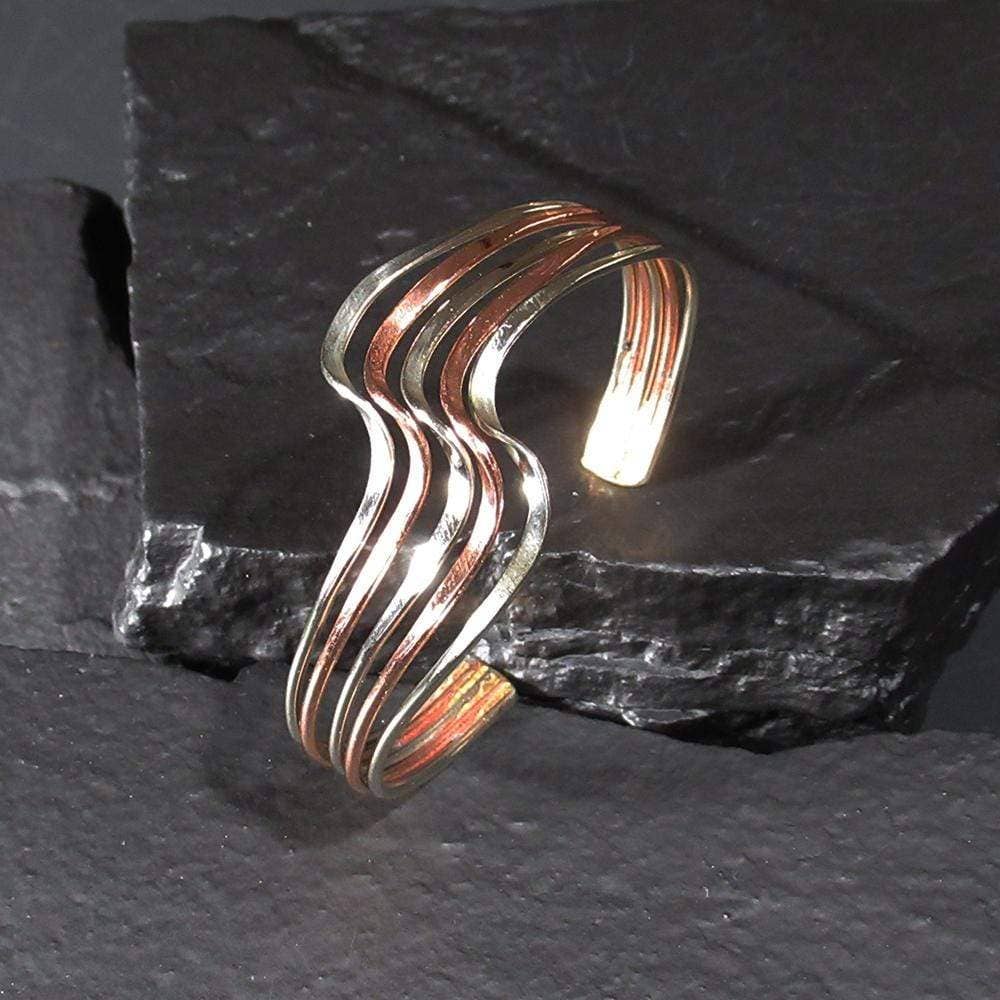 Two Toned Copper Bracelet - 7002